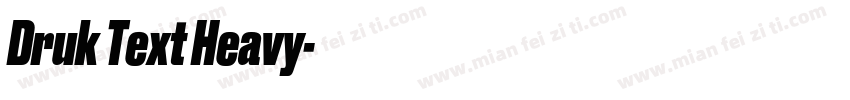 Druk Text Heavy字体转换